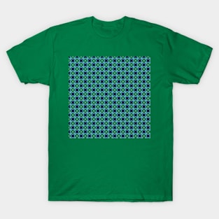 pattern blue on blue circles T-Shirt